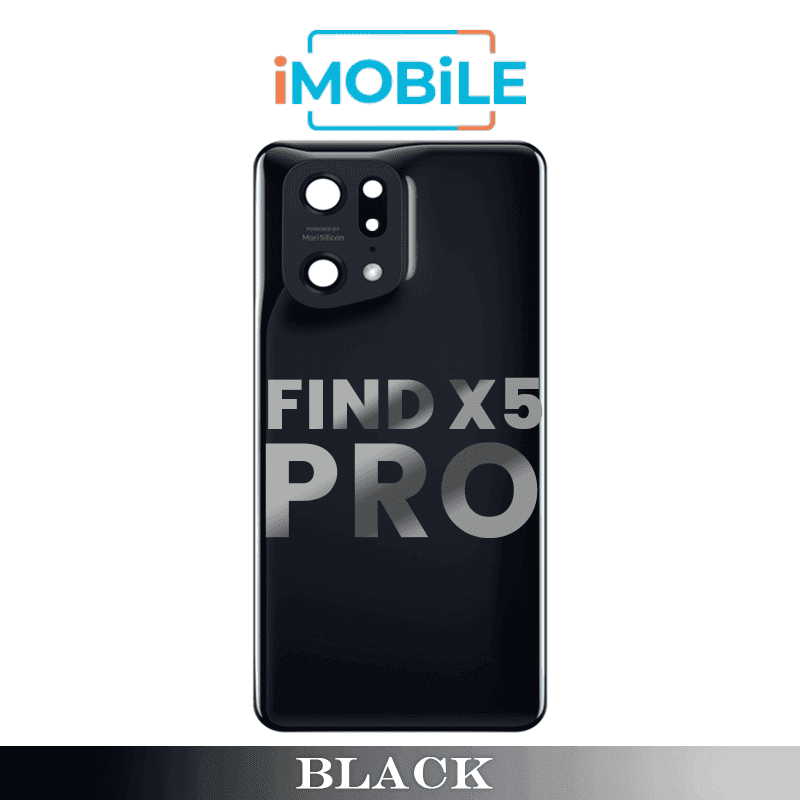 OPPO Find X5 Pro Compatible Back Cover [Black]