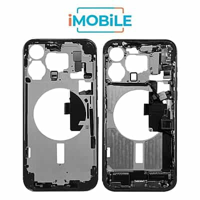 iPhone 15 Pro Max Compatible Back Housing with Small Parts [IMB] [Black Titanium]