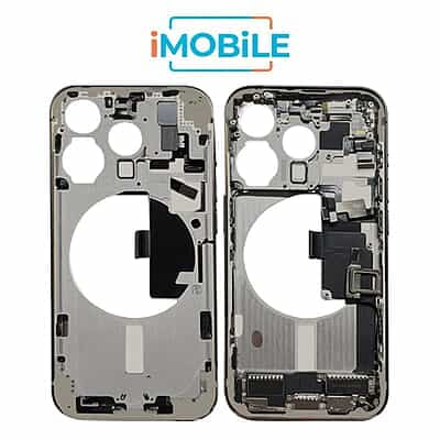 iPhone 15 Pro Compatible Back Housing with Small Parts [IMB] [Natural Titanium]