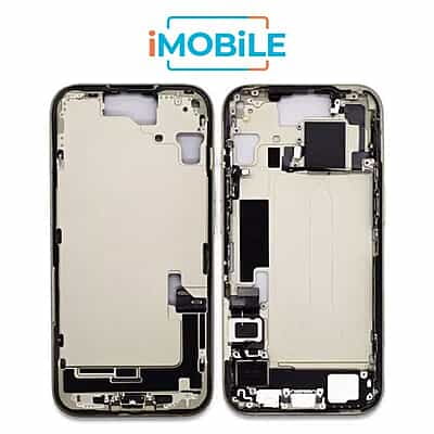 iPhone 15 Compatible Back Housing With Small Parts [IMB] [Yellow]