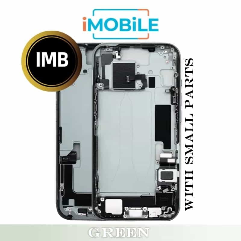 iPhone 15 Plus Compatible Back Housing With Small Parts [IMB] [Green]