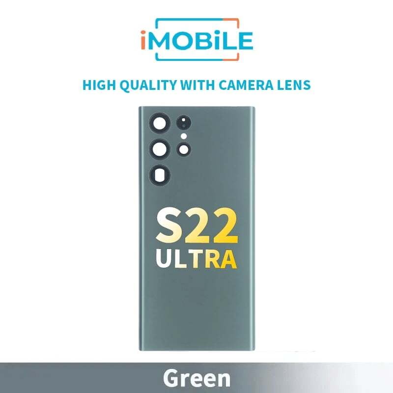 Samsung Galaxy S22 Ultra (S908) Back Glass [High Quality With Camera Lens] [Green]