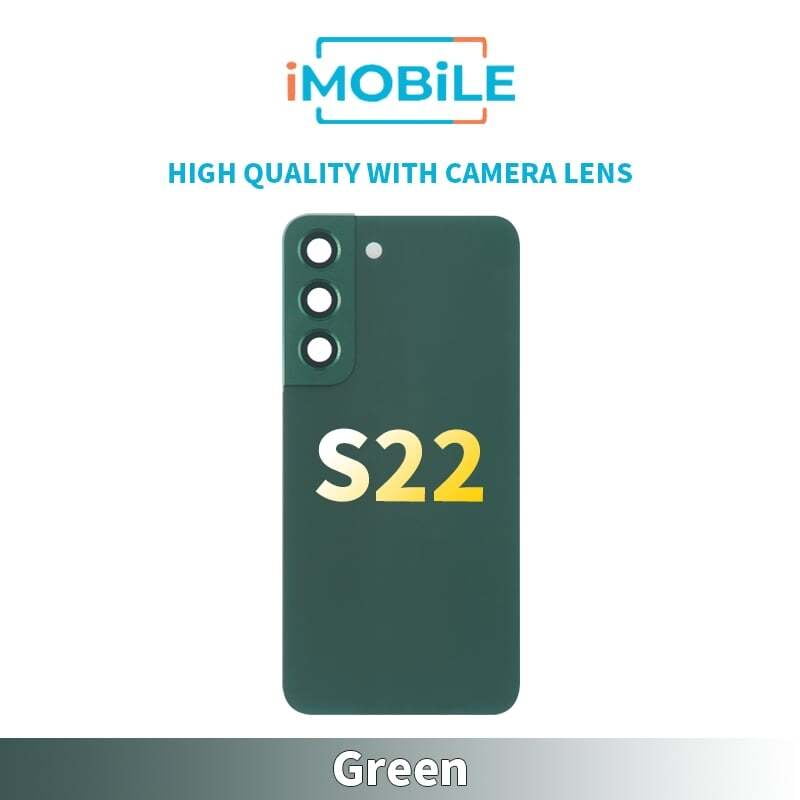 Samsung Galaxy S22 5G (S901) Back Glass [High Quality With Camera Lens] [Green]