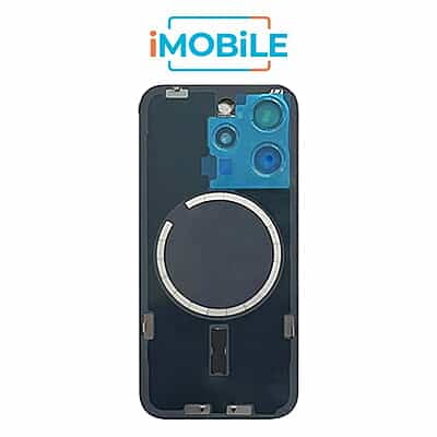 iPhone 15 Pro Compatible Back Cover Glass Assembly With MagSafe [Blue Titanium]