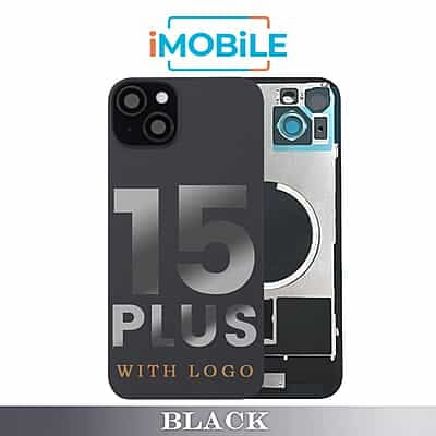 iPhone 15 Plus Compatible Back Cover Glass Assembly With MagSafe [Black]