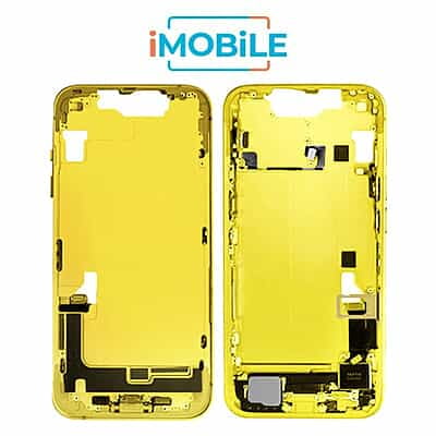 iPhone 14 Compatible Back Housing with Small Parts [IMB] [Yellow]