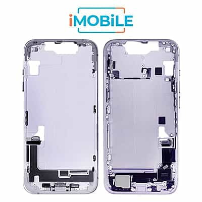 iPhone 14 Compatible Back Housing with Small Parts [IMB] [Purple]