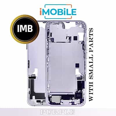 iPhone 14 Compatible Back Housing with Small Parts [IMB] [Purple]