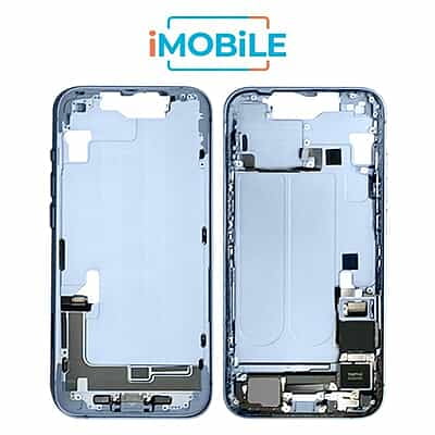 iPhone 14 Compatible Back Housing with Small Parts [IMB] [Blue]