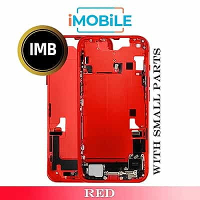 iPhone 14 Compatible Back Housing with Small Parts [IMB] [Red]