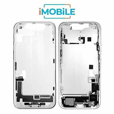 iPhone 14 Compatible Back Housing with Small Parts [IMB] [Starlight]