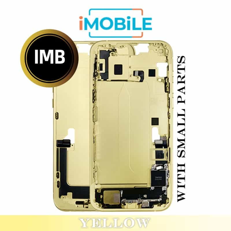 iPhone 14 Plus Compatible Back Housing With Small Parts [IMB] [Yellow]