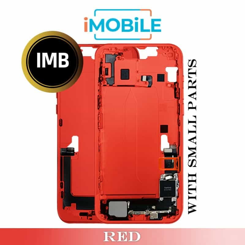 iPhone 14 Plus Compatible Back Housing With Small Parts [IMB] [Red]