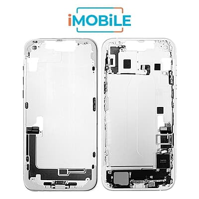 iPhone 14 Plus Compatible Back Housing with Small Parts [IMB] [Starlight]