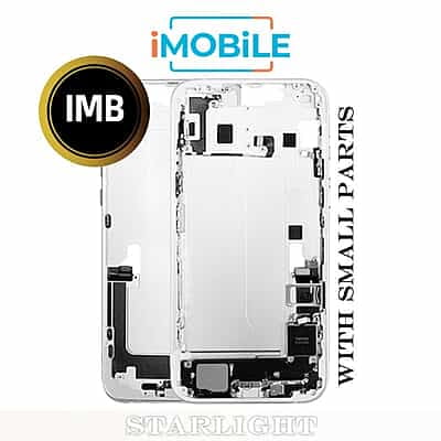 iPhone 14 Plus Compatible Back Housing With Small Parts [IMB] [Starlight]