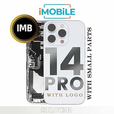 iPhone 14 Pro Compatible Back Housing With Small Parts [IMB] [Silver]