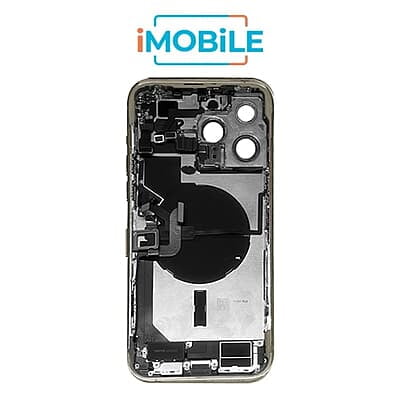 iPhone 14 Pro Max Compatible Back Housing with Small Parts [IMB] [Gold]