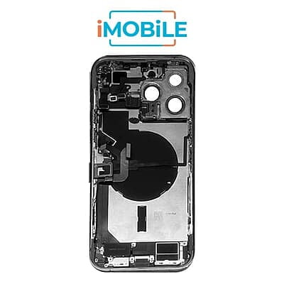 iPhone 14 Pro Max Compatible Back Housing with Small Parts [IMB] [Space Black]