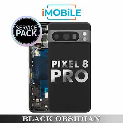 Google Pixel 8 Pro Compatible Back Housing [Service Pack] [Black Obisdian] G949-00693-01