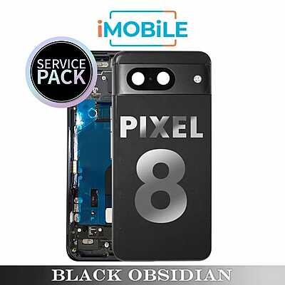 Google Pixel 8 Compatible Back Housing [Service Pack] [Black Obisdian] G949-00563-01