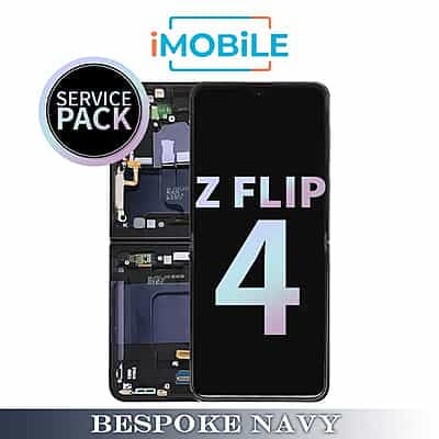 Samsung Galaxy Z Flip 4 5G (F721) Main LCD Digitizer Screen [Service Pack] [Bespoke Navy] GH82-30238E