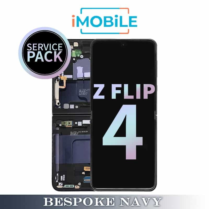 Samsung Galaxy Z Flip 4 5G (F721) Main LCD Digitizer Screen [Service Pack] [Bespoke Navy] GH82-30238E