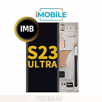 Samsung Galaxy S23 Ultra 5G (S918) LCD Touch Digitizer Screen [IMB] [Cream]