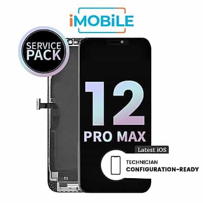 iPhone 12 Pro Max (6.7 Inch) Compatible LCD (Soft OLED) Touch Digitizer Screen [Service Pack]