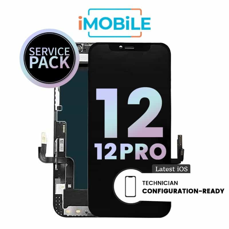 iPhone 12 / 12 Pro (6.1 Inch) Compatible LCD (Soft OLED) Touch Digitizer Screen [Service Pack]