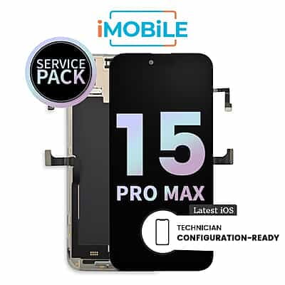 iPhone 15 Pro Max (6.7 Inch) Compatible LCD (Soft OLED) Touch Digitizer Screen [Service Pack]