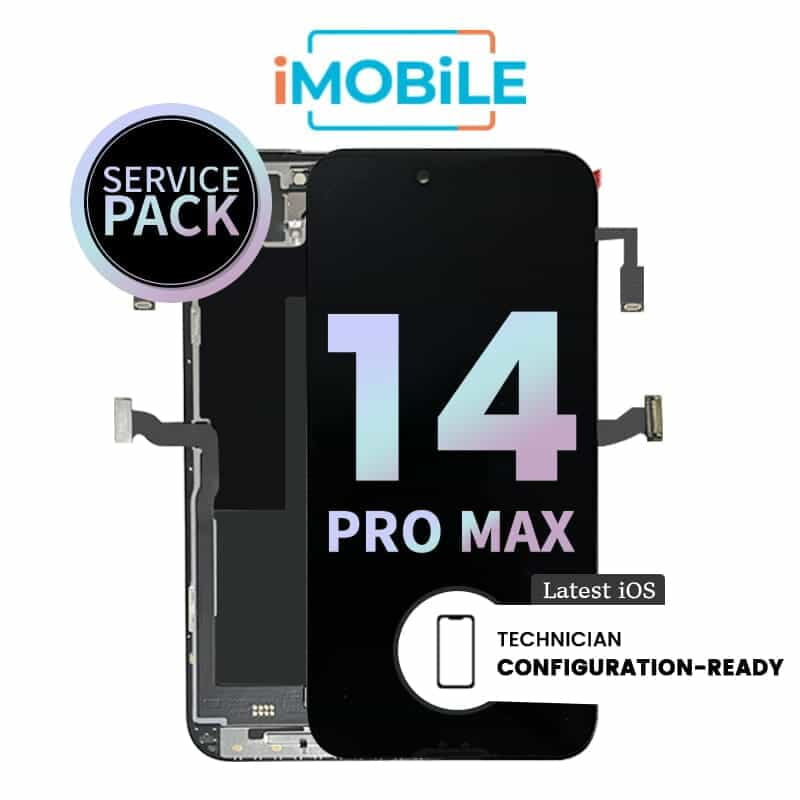 iPhone 14 Pro Max (6.7 Inch) Compatible LCD (Soft OLED) Touch Digitizer Screen [Service Pack]