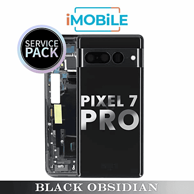 Google Pixel 7 Pro Compatible Back Housing [Service Pack] [Black Obsidian] G949-00295-01