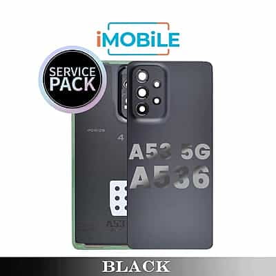 Samsung Galaxy A53 5G A536 Back Cover with Camera Lens [Service Pack] [Black] GH82-28359A