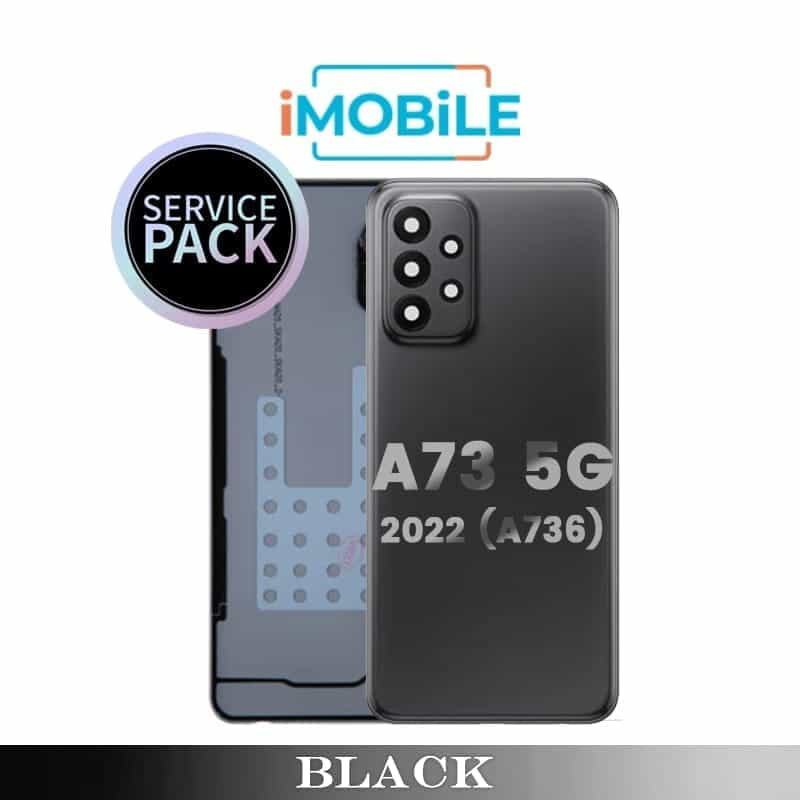 Samsung Galaxy A73 5G 2022 (A736) Back Cover with Camera Lens [Service Pack] [Black]