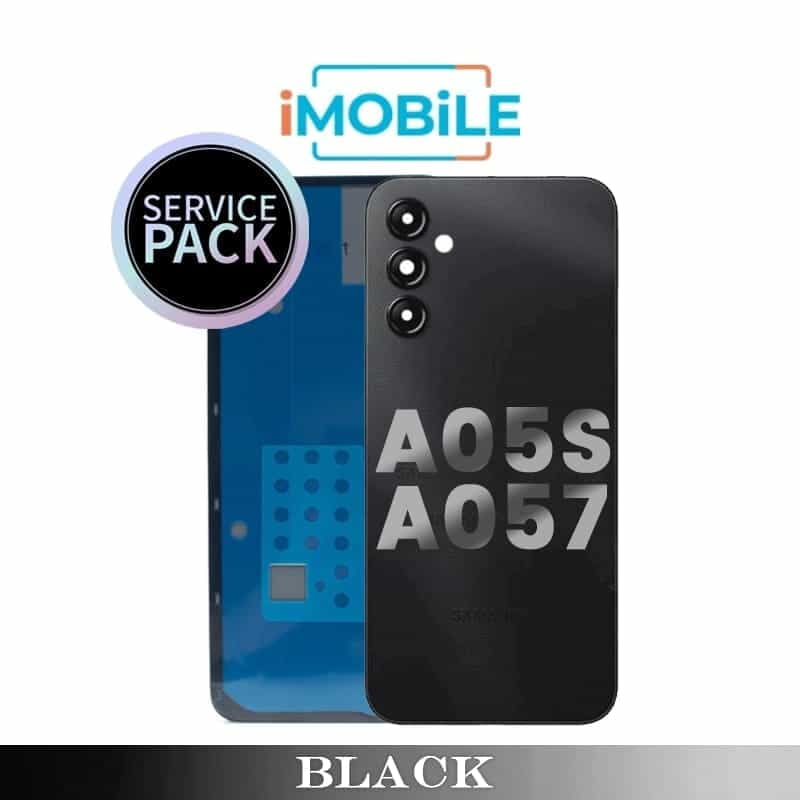 Samsung Galaxy A05s A057 Back Cover with Camera Lens [Service Pack] [Black]