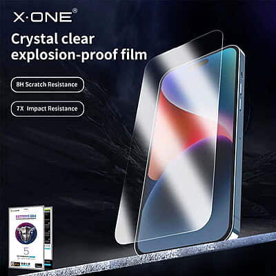 X-One Extreme Shock Eliminator Screen Protector, iPhone 16 Pro