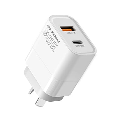 iVolta BOOST↑GaN 30W USB-C PD + USB-A Wall Charger [Certified]