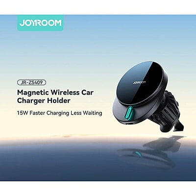 JoyRoom JR-ZS409 15W MagSafe Wireless Charge Car Mount Phone Holder (Air Vent)