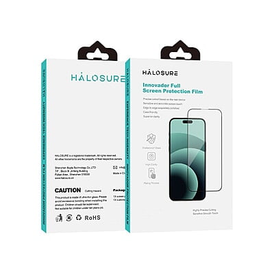 Halosure 2.5D Innovador Shield HD [High-Clear] Tempered Glass, iPhone 15 / 16