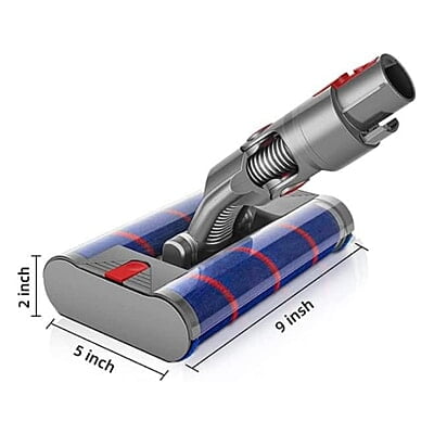 Dyson-Compitable Dual Rollers Brush Head, Compatible with V7 V8 V10 V11 V15