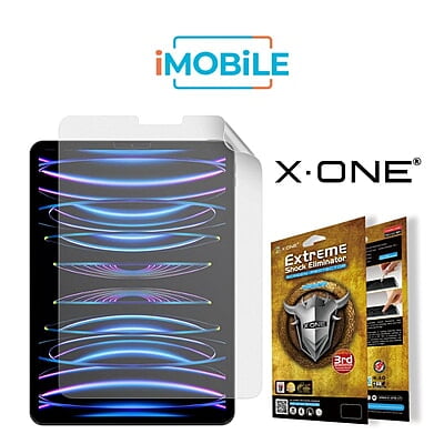 X-One iPad 12.9" Extreme Shock Elimiator Screen Protector for iPad Pro 12.9" 3rd Gen (2018) / iPad 12.9" 4th Gen (2020) / iPad 12.9" 5th Gen (2021) / iPad 12.9" 6th Gen (2022)