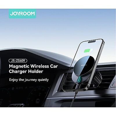 JoyRoom JR-ZS409 15W MagSafe Wireless Charge Car Mount Phone Holder (Air Vent)