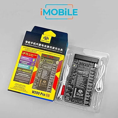 OSS W209 Pro V9 Battery Fast Charging Activation Board Test Tool for iPhone (4th Series to 15th Series), Samsung, Huawei and android