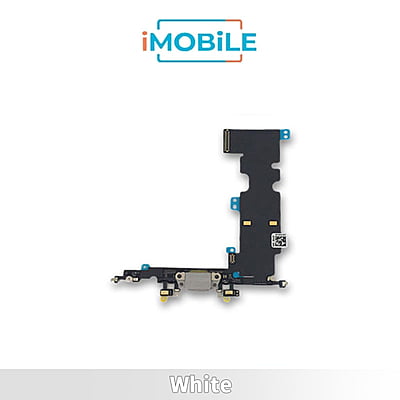 iPhone 8 Plus Compatible Charging Port Flex Cable [White]