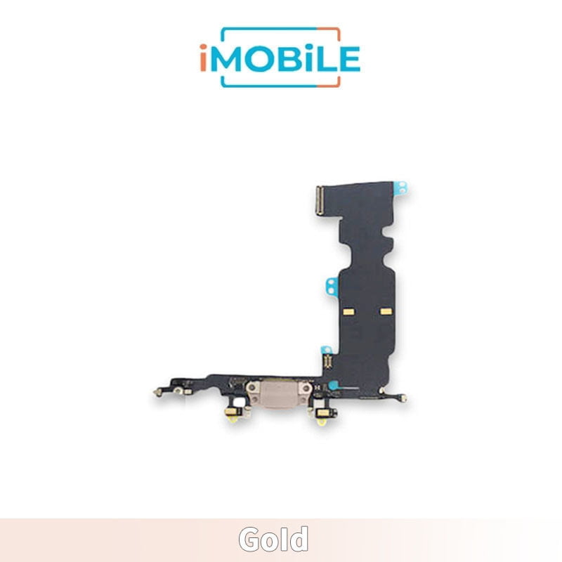 iPhone 8 Plus Compatible Charging Port Flex Cable [Gold]