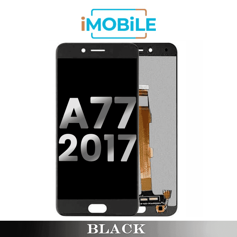 OPPO A77 2017 Compatible LCD Touch Digitizer Screen no Frame [Black]