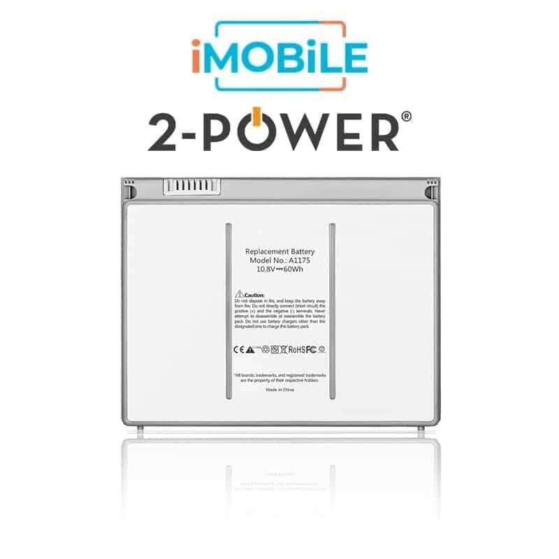 2-Power Extreme MacBook Battery for P/No A1175 - MacBook Pro 15" (A1260 / Early 2008)