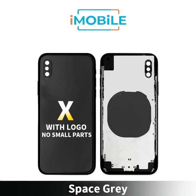 iPhone X Compatible Back Housing [No Small Parts] [Space Grey]