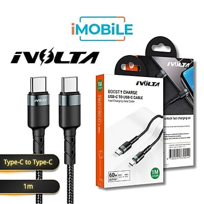 iVolta [RC-102a] BoostCharge 1m Braided Type-C to Type-C Cable