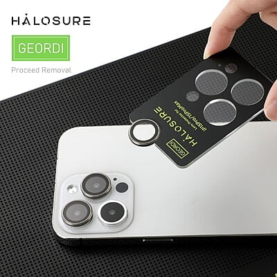 Halosure Geordi Rear Camera Lens Armour Protector (Anti-Reflection), iPhone 16 / 16 Plus